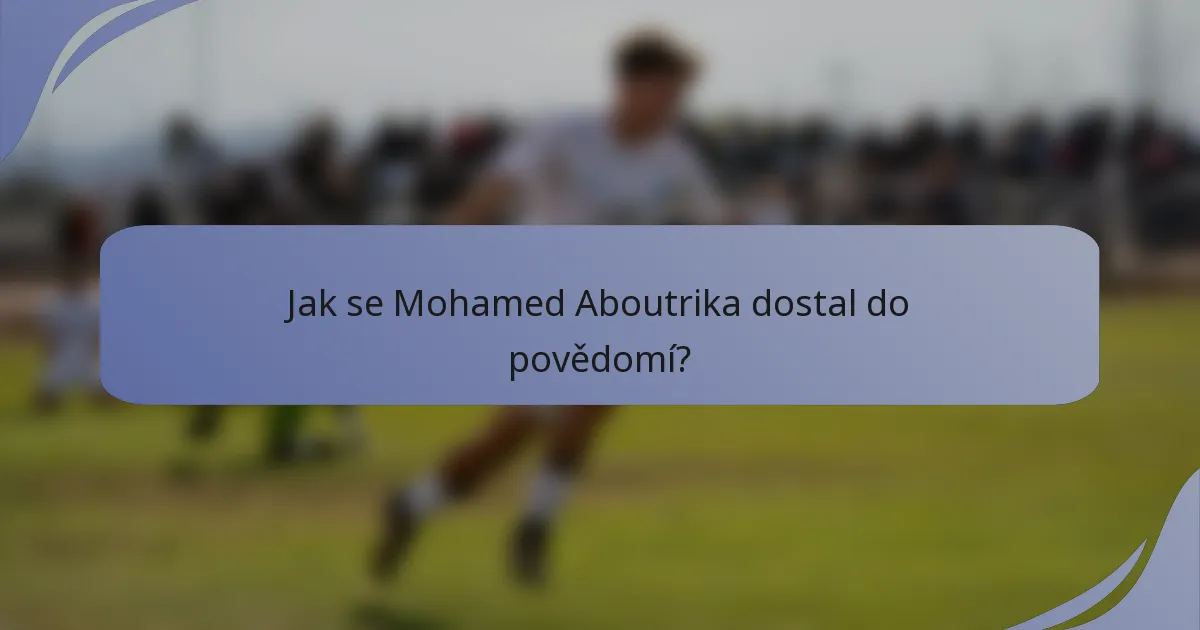 Jak se Mohamed Aboutrika dostal do povědomí?